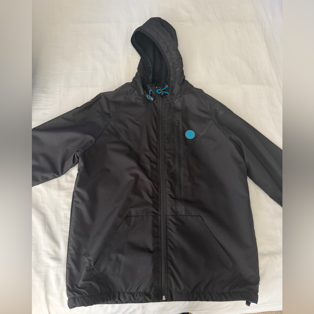 Cookies Altitude Micro Ripstop Hooded Jacket Black Large Mesh Backing